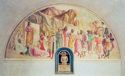 De Aanbidding der Wijzen, 1442 door Fra Angelico